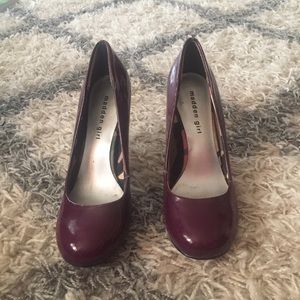 Madden Girl purple close toed heels